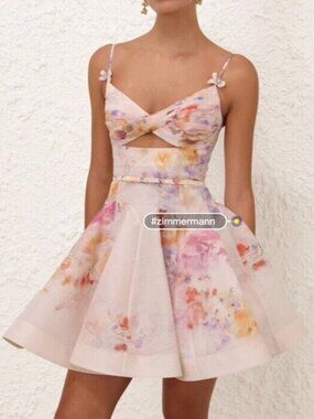 Zimmermann pink dress size 0